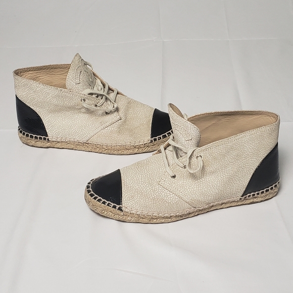 Chanel Embossed high top Espadrille - Picture 5 of 9